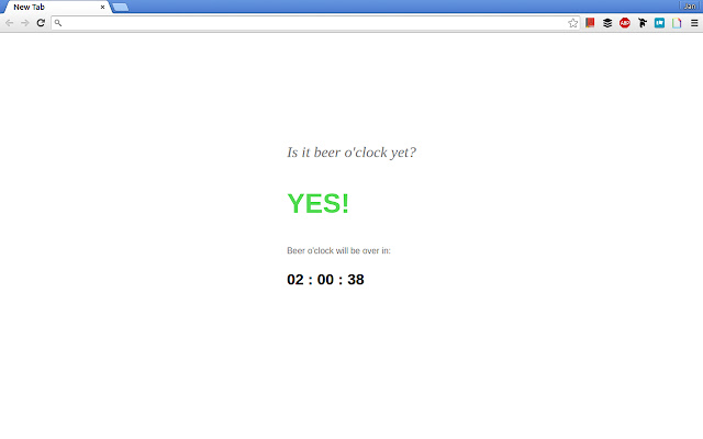 Beer-o-clock chrome谷歌浏览器插件_扩展第1张截图