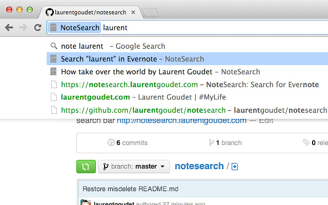 NoteSearch chrome谷歌浏览器插件_扩展第1张截图