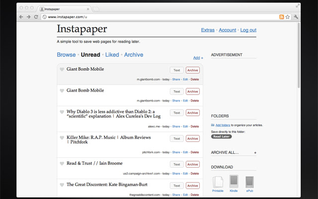 Instapaper Restyled chrome谷歌浏览器插件_扩展第2张截图