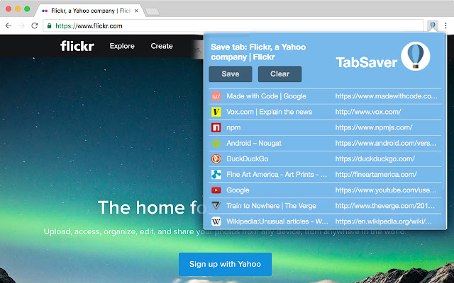 TabSaver chrome谷歌浏览器插件_扩展第3张截图