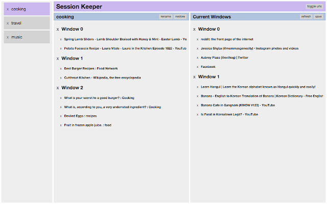 Session Keeper chrome谷歌浏览器插件_扩展第1张截图