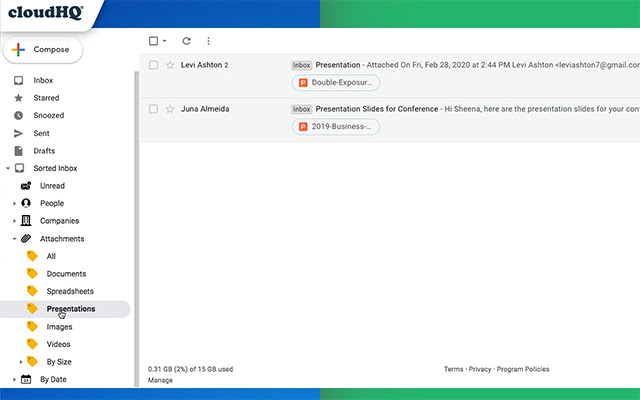 Sort Gmail Inbox by cloudHQ chrome谷歌浏览器插件_扩展第3张截图