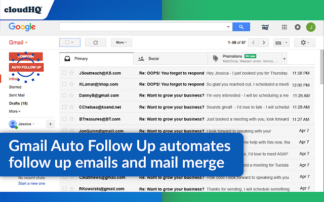 Auto Follow Up for Gmail by cloudHQ chrome谷歌浏览器插件_扩展第1张截图