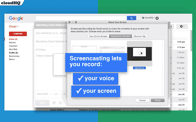 Free Screencast Recording for Gmail chrome谷歌浏览器插件_扩展第3张截图