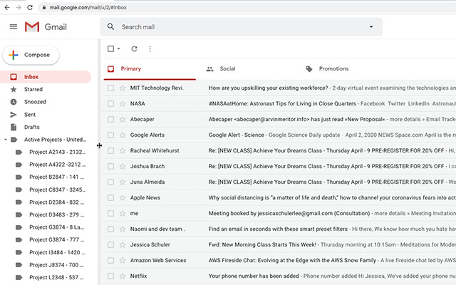 Resize Gmail Sidebar by cloudHQ chrome谷歌浏览器插件_扩展第2张截图