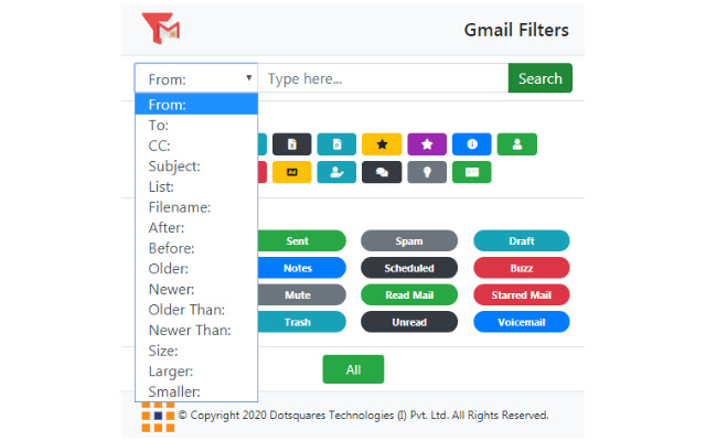 Filters For Gmail chrome谷歌浏览器插件_扩展第2张截图