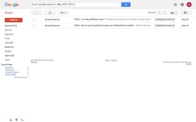Gmail Quick Links chrome谷歌浏览器插件_扩展第2张截图