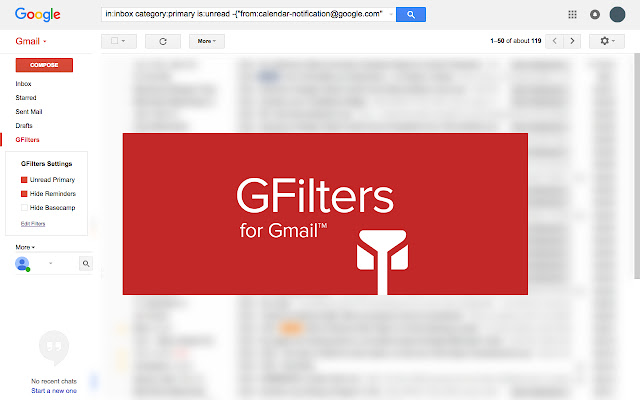GFilters for Gmail™ chrome谷歌浏览器插件_扩展第1张截图