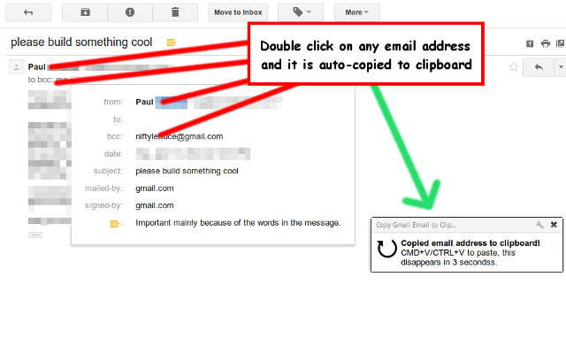 Copy Gmail Email to Clipboard chrome谷歌浏览器插件_扩展第1张截图