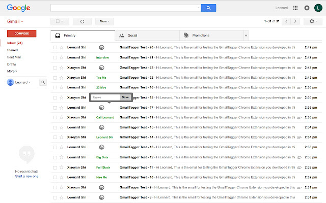 Gmail Tagger chrome谷歌浏览器插件_扩展第1张截图