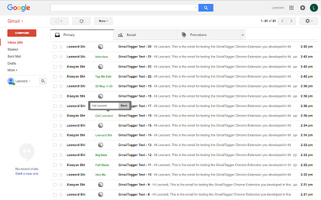 Gmail Tagger chrome谷歌浏览器插件_扩展第2张截图