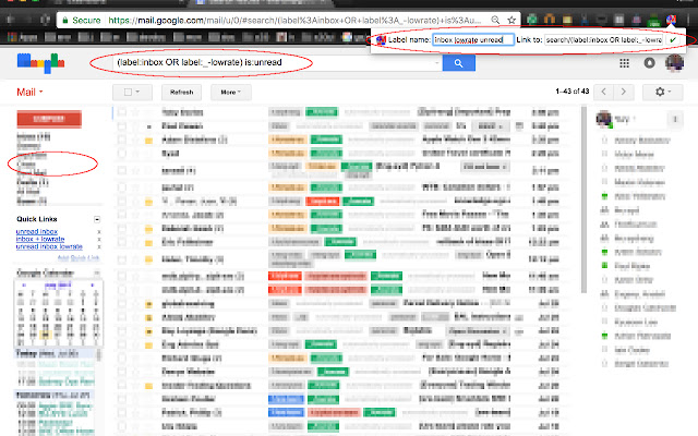 Gmail Quick Links chrome谷歌浏览器插件_扩展第1张截图