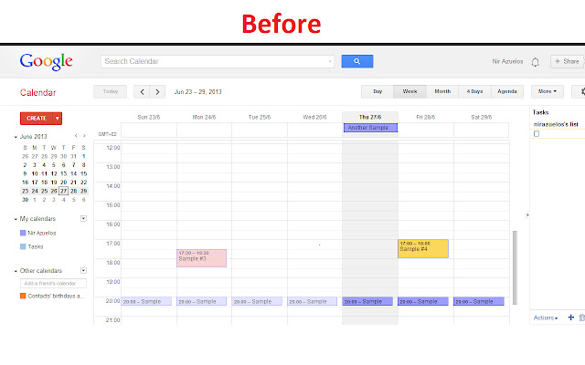 Google Calendar with Readable Fonts chrome谷歌浏览器插件_扩展第2张截图
