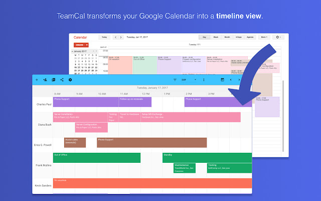 TeamCal for Google Calendar™ chrome谷歌浏览器插件_扩展第1张截图