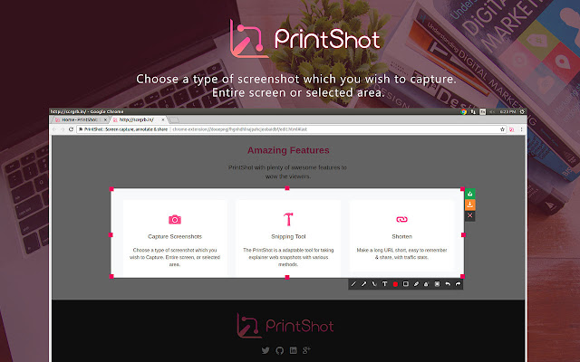 PrintShot : Screen capture, annotate & share chrome谷歌浏览器插件_扩展第2张截图