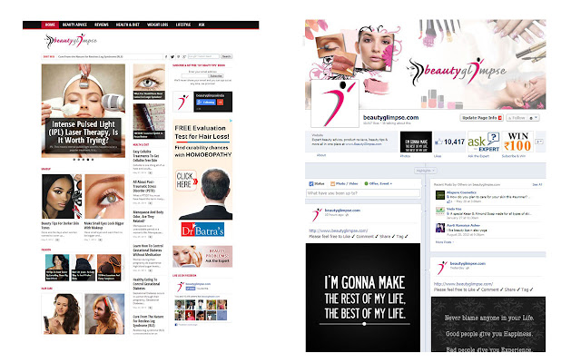 BeautyGlimpse.com - Beauty Tips chrome谷歌浏览器插件_扩展第1张截图
