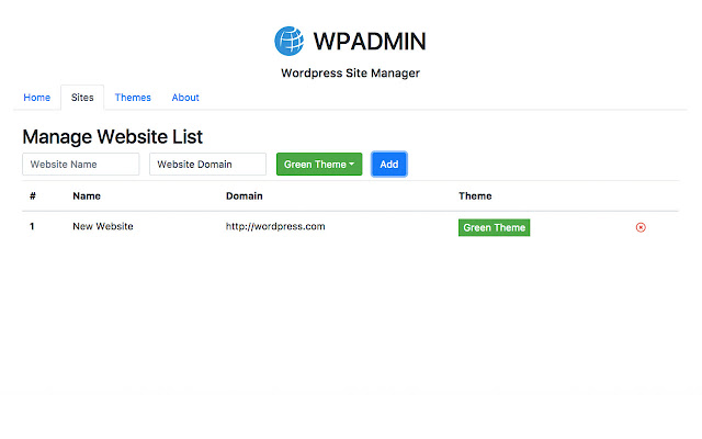 WPADMIN : Wordpress Site Manager chrome谷歌浏览器插件_扩展第1张截图