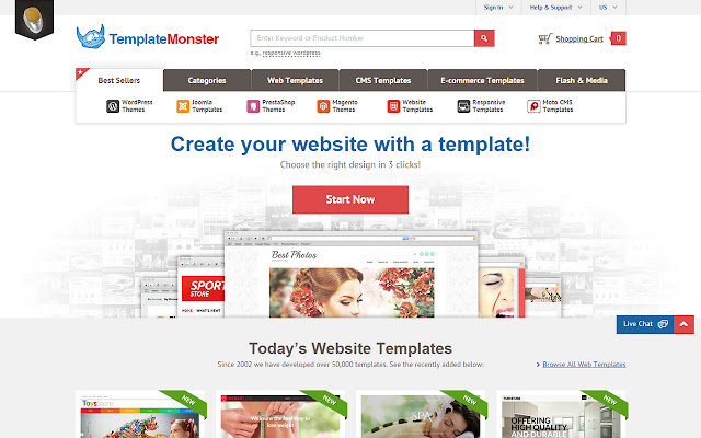 Website Templates - Web Templates Monster chrome谷歌浏览器插件_扩展第1张截图