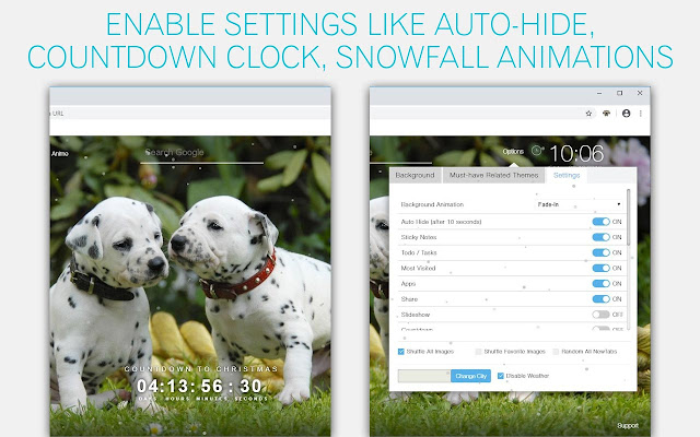 Puppy & Dog Custom Cute Puppies & Dogs NewTab chrome谷歌浏览器插件_扩展第4张截图