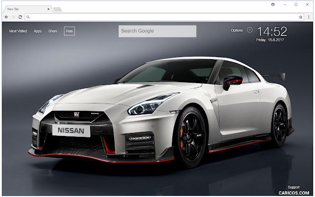 GT-R Sports Car - Nissan Auto Custom New Tab chrome谷歌浏览器插件_扩展第4张截图