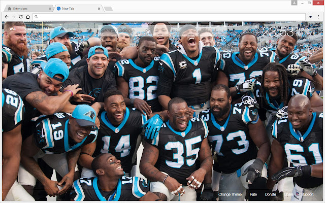 NFL Carolina Panthers Wallpaper Custom NewTab chrome谷歌浏览器插件_扩展第3张截图