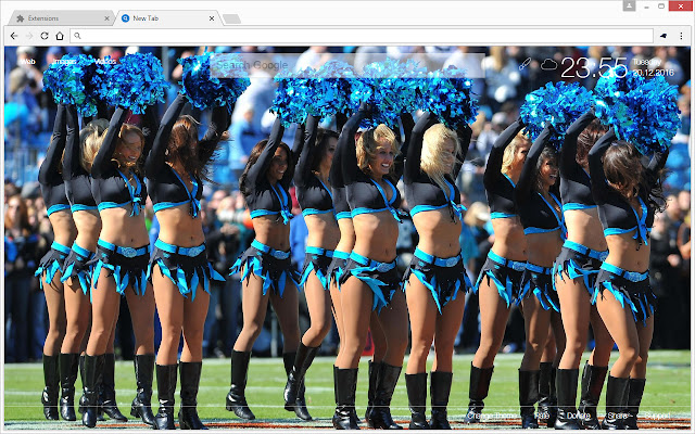 NFL Carolina Panthers Wallpaper Custom NewTab chrome谷歌浏览器插件_扩展第4张截图