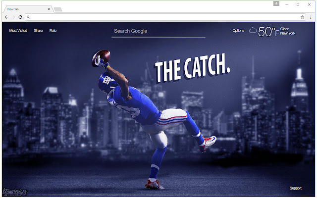 NFL Odell Beckham Wallpapers HD Custom NewTab chrome谷歌浏览器插件_扩展第2张截图