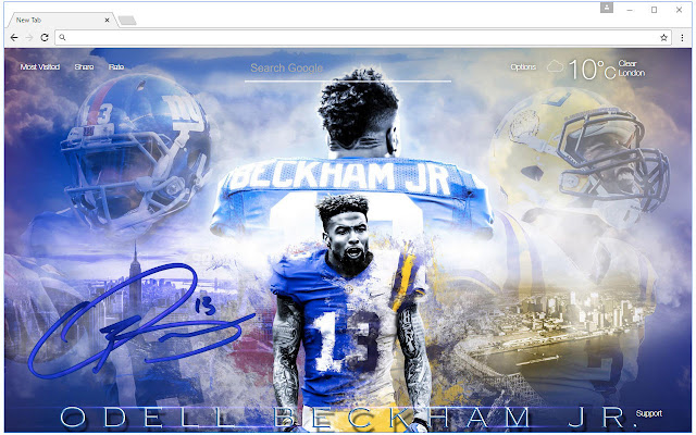 NFL Odell Beckham Wallpapers HD Custom NewTab chrome谷歌浏览器插件_扩展第3张截图
