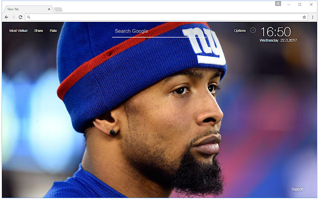NFL Odell Beckham Wallpapers HD Custom NewTab chrome谷歌浏览器插件_扩展第4张截图