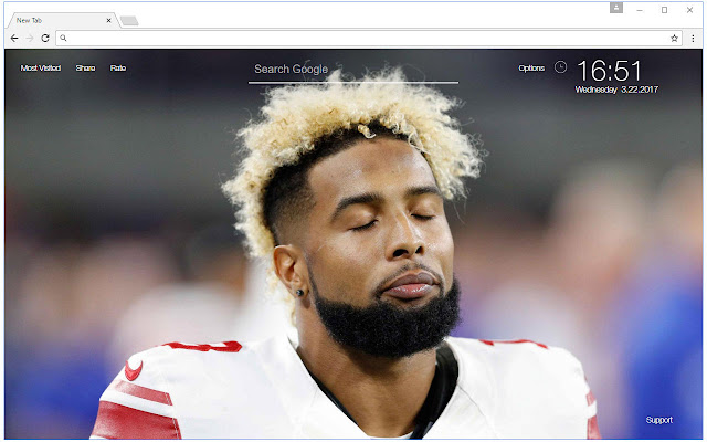NFL Odell Beckham Wallpapers HD Custom NewTab chrome谷歌浏览器插件_扩展第5张截图