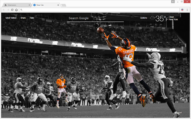 NFL Football & Super Bowl Champions New Tab chrome谷歌浏览器插件_扩展第2张截图