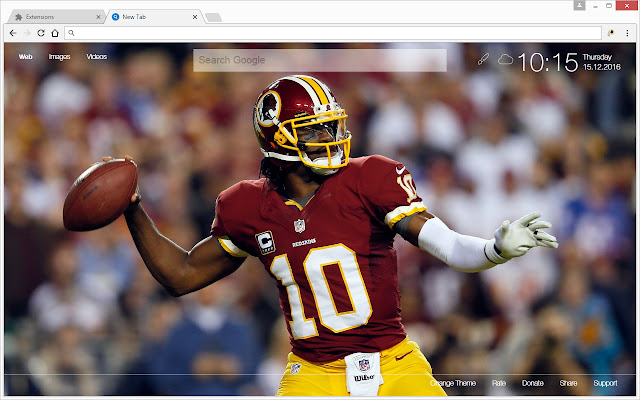 NFL Washington Redskins Wallpapers HD New Tab chrome谷歌浏览器插件_扩展第2张截图