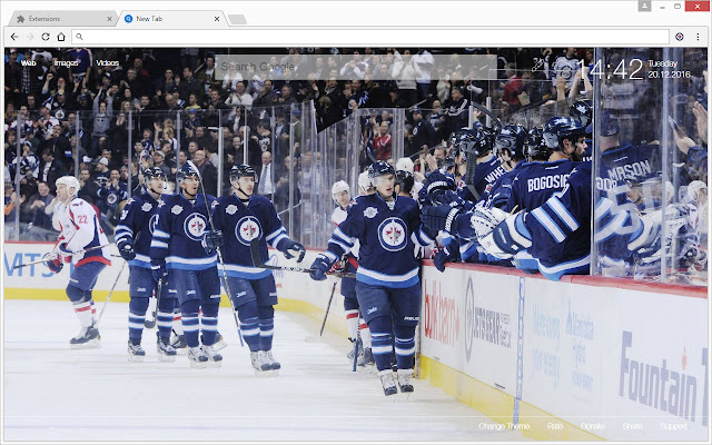 NHL Winnipeg Jets Wallpapers HD Custom NewTab chrome谷歌浏览器插件_扩展第2张截图