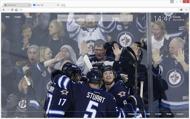 NHL Winnipeg Jets Wallpapers HD Custom NewTab chrome谷歌浏览器插件_扩展第4张截图