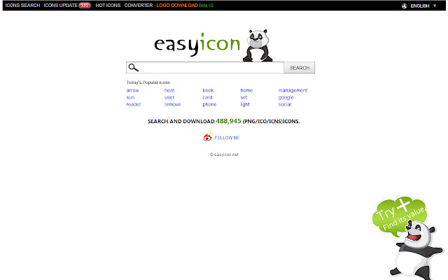 EASYICON - Search 509,046+ free icons chrome谷歌浏览器插件_扩展第1张截图