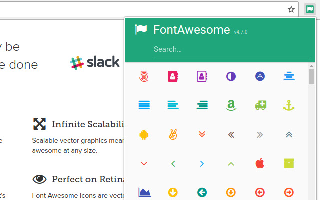 FontAwesome Picker chrome谷歌浏览器插件_扩展第1张截图