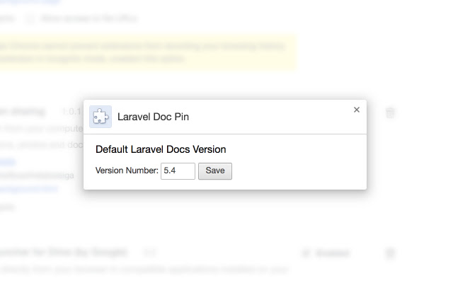 Laravel Doc Pin chrome谷歌浏览器插件_扩展第1张截图