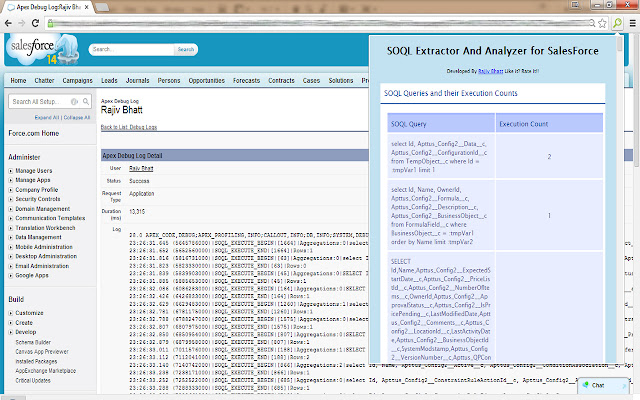 SOQL Extractor and Analyzer for SalesForce chrome谷歌浏览器插件_扩展第1张截图