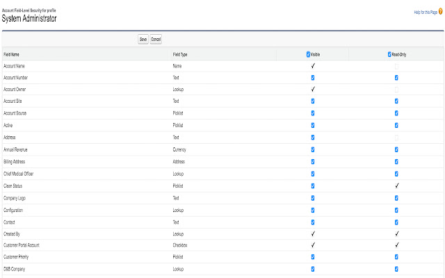 Salesforce select all function for FLS setup chrome谷歌浏览器插件_扩展第1张截图