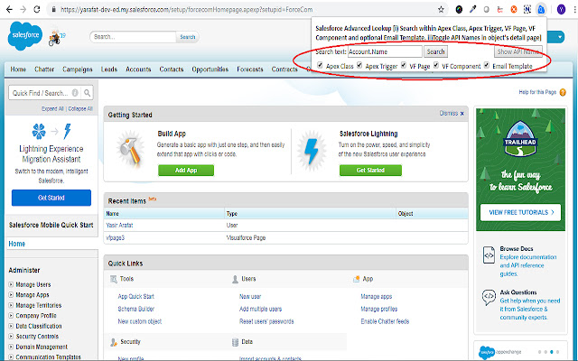 Salesforce Advanced Search chrome谷歌浏览器插件_扩展第2张截图