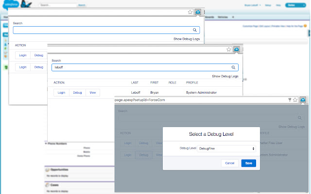 Loginas - Login as your Salesforce Users chrome谷歌浏览器插件_扩展第1张截图