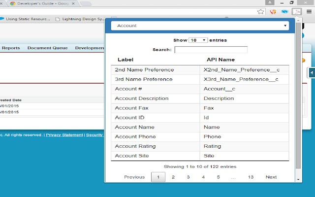 Salesforce Field Finder chrome谷歌浏览器插件_扩展第1张截图