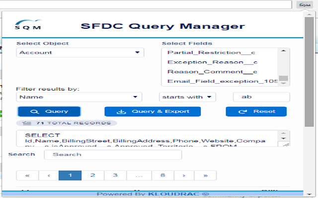 SFDC Query Manager chrome谷歌浏览器插件_扩展第3张截图