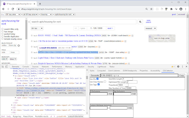 CSS Selector Finder for Chrome Devtools chrome谷歌浏览器插件_扩展第2张截图