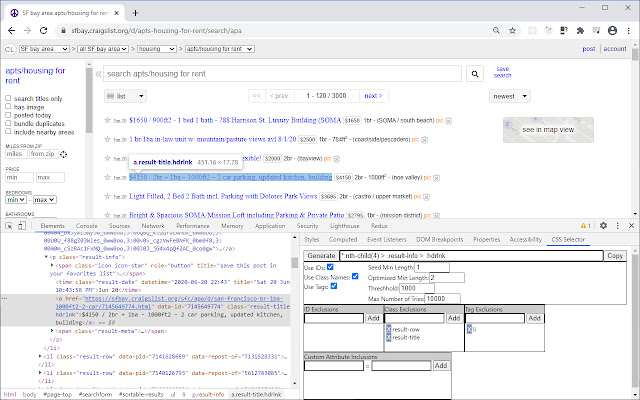 CSS Selector Finder for Chrome Devtools chrome谷歌浏览器插件_扩展第3张截图