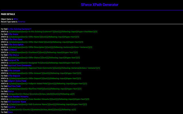 SForce XPath Generator chrome谷歌浏览器插件_扩展第2张截图