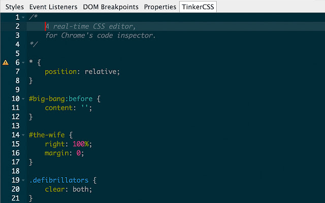 TinkerCSS chrome谷歌浏览器插件_扩展第1张截图