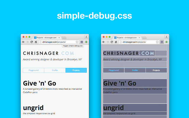 simple-debug.css chrome谷歌浏览器插件_扩展第1张截图