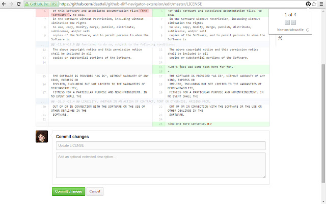 Diff Navigator for GitHub chrome谷歌浏览器插件_扩展第3张截图