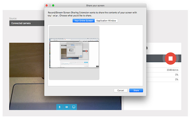 Record/Stream Screen Sharing Extension chrome谷歌浏览器插件_扩展第1张截图